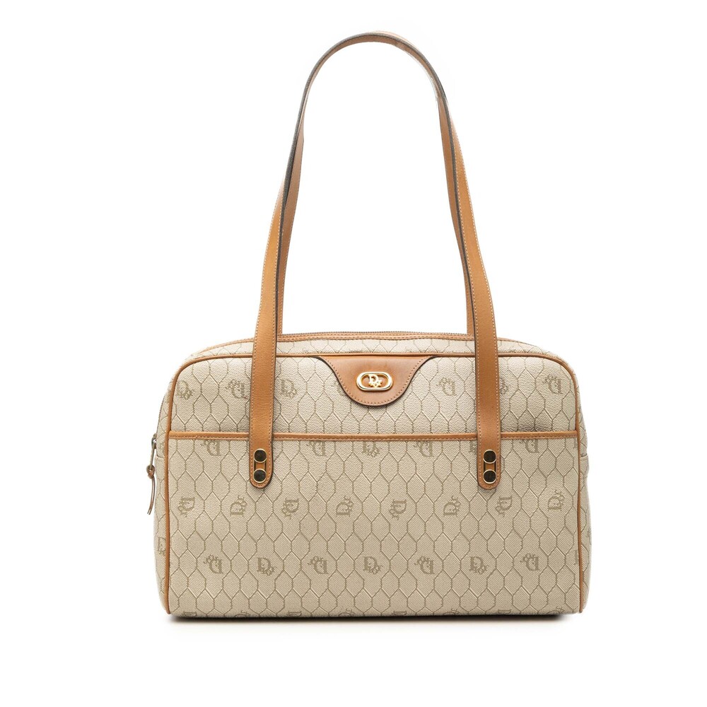 Pre-Loved Dior Honeycomb Coated Canvas Shoulder Bag - Picture 1 of 6